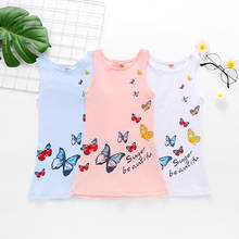 Summer Baby Toddler Girls Dress 1 2 3 4 5 Year Kids Clothes for Girl 2021 New Butterfly Print O-neck Children Outfits Costume 2024 - buy cheap