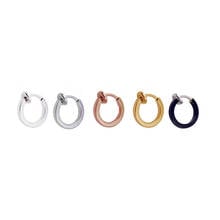 10 шт. 15 мм металлический медный зажим для ушей для женщин круглые серьги клипсовые кольца для ушей 2024 - купить недорого