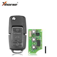 Проводной дистанционный ключ Xhorse XKB506EN, 3 кнопки для VVDI VVDI2 Key Tool, английская версия 10 шт./лот 2024 - купить недорого