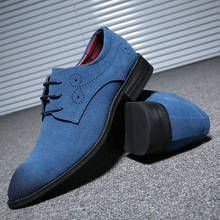 Новейшая модель размера плюс 38-48, обувь для отдыха, обувь для мужчин из искусственной кожи или замши; Обувь с острым носком и на шнуровке; Мужская обувь на шнуровке; Тонкая обувь красного цвета; Большие размеры мужские туфли синего цвета женские свадебные туфли 2024 - купить недорого