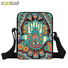 Hamsa Fatima Hand / Mandala Flower Print Messenger Bag Women Handbag Teenager Girl Small Shoulder Travel Bags Crossbody Bag 2024 - buy cheap