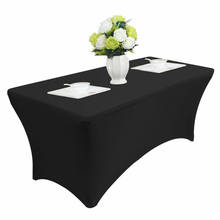 4Ft/6Ft Solid Color Electric Table Covers For Home Kitchen Dining Table Wedding Banquets Party Outdoor Tablecloths Home Decor 2024 - buy cheap