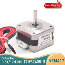 17HS2408-D 4-lead 0.6A 12N.CM Nema17 Stepper Motor 42 motor DuPont line for ROSH ISO CNC Laser Grind Foam Plasma Cut 3D printer 2024 - buy cheap