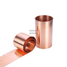 1pc 99.9% cobre puro cu folha de metal placa 0.1/0.2/0.3x1 0/20/30/40/50x1000 espessura 2024 - compre barato