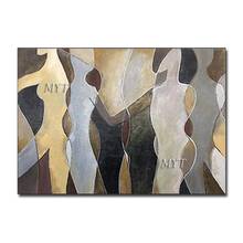 Decorative Items New Design Oil Painting Abstract Figure Art Paintings Artwork Unframed Home Decoration Wall Pictures Canvas Art 2024 - buy cheap