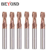 BEYOND EndMill HRC60-fresadora de 2 flautas, brocas de carburo de 1mm, 6mm, 8mm, 10mm, herramientas de carpintería de aleación CNC, 2 Bordes, 50mm L 2024 - compra barato