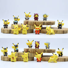 TAKARA Tomy Pokemon Pikachu Japan Anime Model Figure Cosplay Toy PVC 10pcs 4cm Cake Decoration Home Furnishings 1 2024 - buy cheap