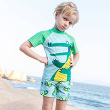 Kids Swimwear Two Piece Swimsuit Rash Guard Swimming Suit For Boys Separately Bathing 2020 Sunseeker Children Swim Badpak Print 2024 - buy cheap