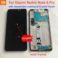 Sensor de cristal para Xiaomi Redmi Note 6 Pro 10, pantalla táctil LCD, montaje de digitalizador, Panel de teléfono + Marco, 100% Original 2024 - compra barato