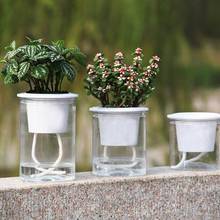 Auto Irrigate Flower Pot Vase Automatic Watering Planter Lazy Planting Round 13x15cm/11x12cm/9x13cm 2024 - buy cheap