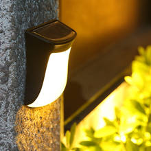 Ao ar livre luz solar cerca lâmpada led lâmpada de parede decoração para casa iluminação solar lâmpada do jardim à prova dwaterproof água 2024 - compre barato