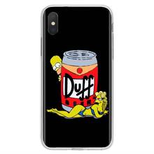 Силиконовый чехол для iPhone 11 Pro 4 4S 5 5S SE 5C 6 6S 7 8 X XR XS Plus Max For iPod Touch Love Duff Beer Logo 2024 - купить недорого
