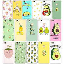 96AA Cute cartoon avocado Soft TPU Case Cover For Huawei P8 P9 Lite 2017 Mate 10 20 Lite 2024 - buy cheap