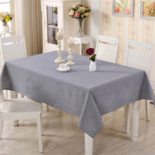 Algodão moderno toalha de mesa cinza/caqui/vermelho decorativo mesa capa retangular chá pano simples simples sala jantar decoração 2024 - compre barato