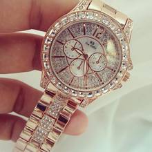 Mulheres relógios de luxo da marca superior 2021 designer rosa ouro diamante senhoras relógio feminino quartzo ouro relógio de pulso presentes para mulher 2024 - compre barato