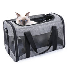 Portable Pet Carrier Bag with Removable Mat Mesh Pets Transport Travel Bag Tote 2024 - buy cheap