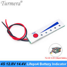 Turmera 4S 12.8V 14.4V 32700 32650 Lifepo4 Battery Capacity Indicator Module Display Electric Vehicle Battery Power Tester Use 2024 - buy cheap