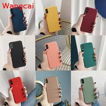 Funda de silicona para iPhone, carcasa de tpu suave mate, color caramelo, para modelos 13 Pro Max, 13 mini, XS Max, XR, X, XS, SE, 2020 2024 - compra barato