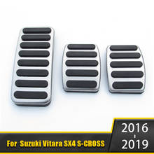 Car Fuel Accelerator Brake Clutch Pedal Foot Pedals Pad Cover for Suzuki Vitara SX4 S-Cross 2015 2016 2017 2018 2019 Accessories 2024 - buy cheap
