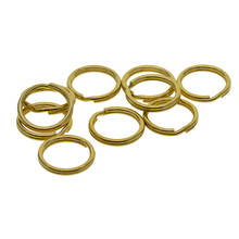 10 Pcs 20mm Solid Color Brass Split Ring Key Chain Hook Fob Holder Hardware 2024 - buy cheap