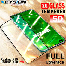 KEYSION-cristal templado para móvil, Protector de pantalla de cobertura completa para Realme X50 Pro 6 Pro C3, OPPO Find X2 Pro A9 A5 2020 A91 A31 A8 2024 - compra barato