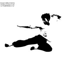 Volkrays Personality Car Sticker Bruce Lee Accessories Relfective Waterproof Vinyl Decal Black/Silver,9cm*14cm 2024 - buy cheap