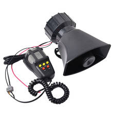 100W 12V Loud Speaker Car Fire Truck PA Horn Siren Warning System Mic Kit 2024 - buy cheap