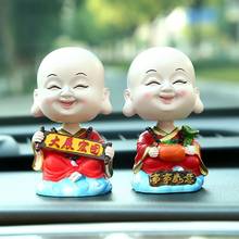 Creative Lovely Cartoon Monk Figurine Resin Shaking Head Monk Model Toy Ornament Car Interior Display Decoration Best Gift 2024 - buy cheap