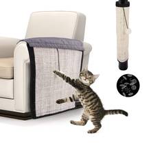 Tapete para gatos, dobrável, natural, protege contra arranhões, sofás e gatos, lavável 2024 - compre barato