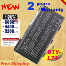 HSW-Batería de 5200mAh para ordenador portátil, 6 celdas, MSI, CX620, A6205, CX500, CR630, CX623, BTY-L74, envío rápido, BTY-L75 2024 - compra barato