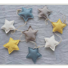 5pc Moon Cloud  Star Nice Non woven Garland Party HQ Dorm Hanging Wall Hotel Decoration Kid's Bedroom Blue Yellow White 2024 - buy cheap