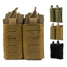 1000D Tactical Molle Double Magazine Pouch Open-Top Mag Pouch Holder Carrier for Rifle Pistol Paintball Airsoft M4 M14 M16 AK 2024 - buy cheap