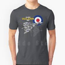 Camiseta de gran tamaño con estampado de Avro Vulcan B2, Camisa de algodón 100%, de la Royal Air Force, de Avro, Vulcan, bombardero, británico, Cold 2024 - compra barato