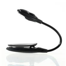 Black Convenient Portable Travel Book Reading Light Lamp LED Clip Booklight Night Reading Clip LED Read Light 2024 - buy cheap