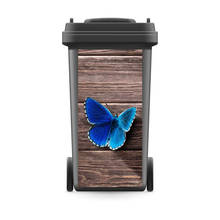 DIY Creative Rubbish Bin Sticker Modern Blue Butterfly Wallpaper mural Wall Print Decal Removable Photo self adhesive Gift 2024 - buy cheap