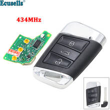 3 Buttons Smart Remote Key fob 434MHz for Volkswagen Magotan Superb A7 Passat B8 2015-2018 with emergency key blade 2024 - buy cheap