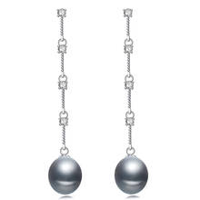 Bohemia Pearl Earrings 925 Silver Jewelry,Natural Freshwater Pearl Earring for Women,Trendy Wedding Girls Gift White Water Drop 2024 - buy cheap