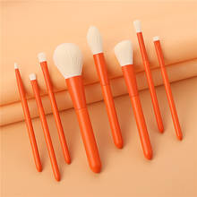 8Pcs Makeup Brushes Set Orange For Foundation Blush Eyeshadow Concealer Powder Lip Make Up Cosmetics Brush Makeup Pen T08095 2024 - buy cheap