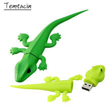 Cartoon USB 2.0 Green Lizard USB Flash Drive Silicone 256G 128G 64GB 16GB 8GB Cute Gecko Memory Stick 32GB Pendrive Memoria Disk 2024 - buy cheap