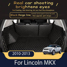 Leather Car Trunk Mat For Lincoln MKX 2010-2018 Cargo Liner Accessories Interior Boot 2024 - buy cheap