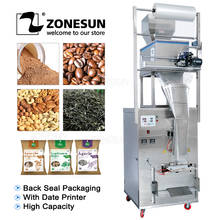 ZONESUN 10-999g Multifunction Automatic Filling Sealing Machine Food Coffee Bean Grain Powder Snacks Bag Packaging Machine 2024 - buy cheap