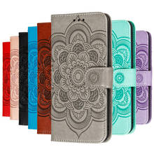 Mandala Flower Flip Leather Wallet Case For Xiaomi Redmi Note 10 Pro 10S Note10 Card Slot Stand Back Book Cover Note10Pro 2024 - buy cheap