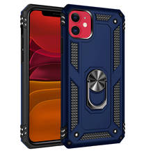 Funda con anillo de Metal para móvil, carcasa con soporte a prueba de golpes para iPhone 11 Pro Max 8 7 Plus 6 6s 5 5S SE 2020, X XS XR 2024 - compra barato