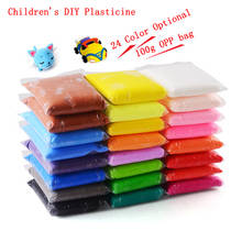 100g Children's handmade colorful clay 24 colors Super Light Soft Modeling Polymer Clay Plasticine DIY Children Toys Learning 2024 - buy cheap