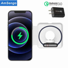 15W Magnetic Wireless Charger For IPhone 12 Portable Magnet Fast Wireless Charging Pad For iPhone 12 Pro mini Wireless Charger 2024 - buy cheap