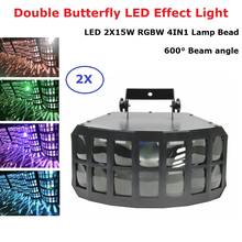 DMX LED Disco Beam Light Butterfly Party Light Music Professional 2X15W Stage Lighting Effect Dj Light Sound Activated LED DJ 2024 - buy cheap