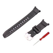 Resin strap men's pin buckle watch accessories for Casio PRG-130Y / PRW-1500YJ outdoor sports climbing strap ladies watch band 2024 - buy cheap