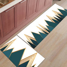 Triangular Mountain Shape Long Kitchen Mat Home Entrance Doormat Anti-slip Bathroom Rug Home Floor Decoration 2024 - buy cheap