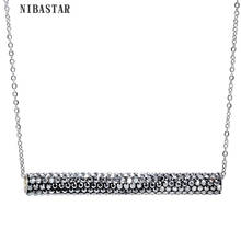 Hot Selling Fashion Crystal Charms Pendant Necklace 316L Stainless Steel Choker necklace for women 2024 - buy cheap