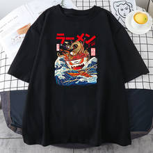 Uma tigela de macarrão em quadrinhos camiseta estilo harajuku t camisa feminina verão venda quente t ins na moda mangas curtas topos para mulher 2021 2024 - compre barato